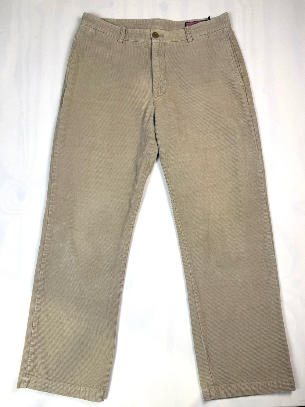 Vineyard Vines Club Pants Corduroy Straight Leg Khaki‎ Tan 34x32 Men's